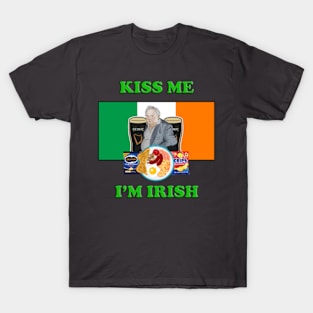 Kiss Me I'm Irish Paddy Losty the Pintman T-Shirt